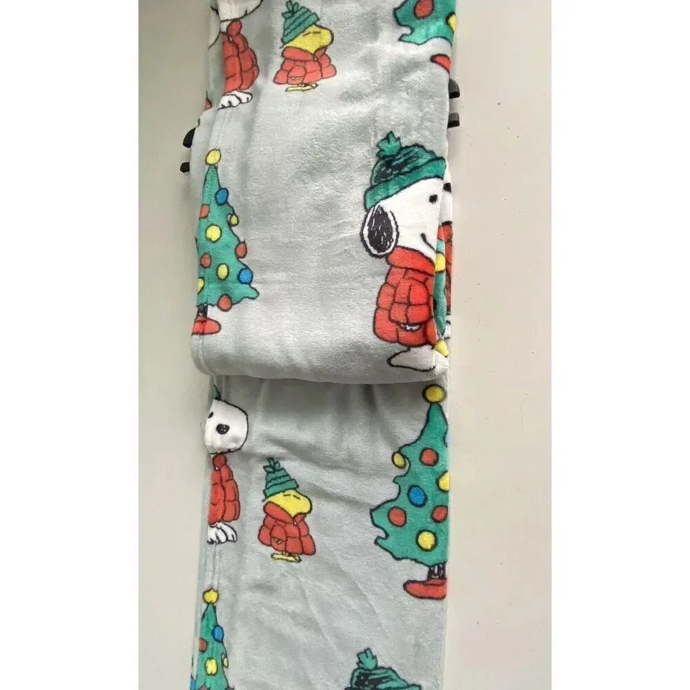 Peanuts Snoopy Puffer Jacket Woodstock Puffy Coat Soft Throw Blanket‎ 50 X 70”